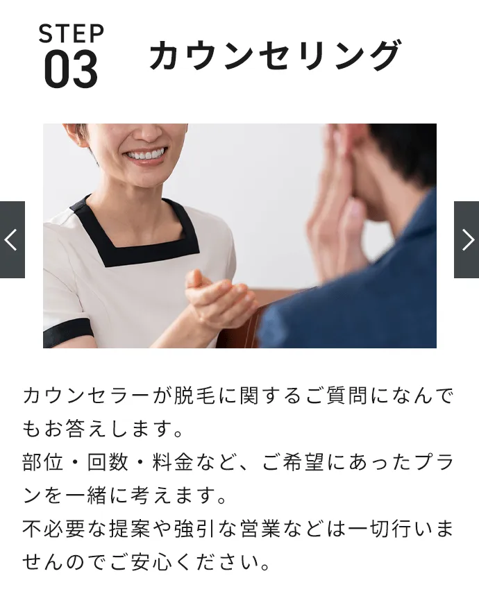 STEP3：カウンセリング